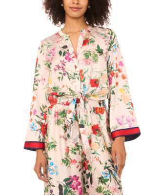 Vince Camuto - Women's Tie-Front Blouse