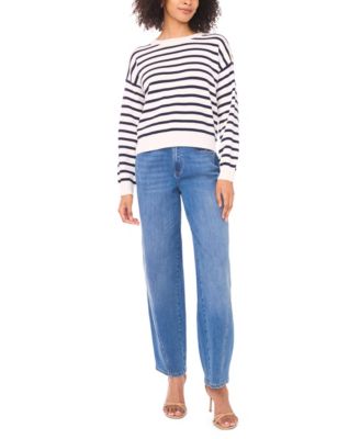 Vince Camuto - Women's Striped Pull-On Sweater