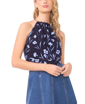 1.STATE - Women's Tie Back Halter Neck Top