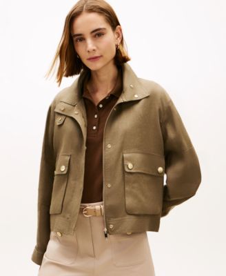 Tommy Hilfiger - Women's Front-Zip Utility Jacket