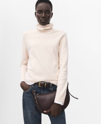 MANGO - Women's Turtleneck Knitted Sweater