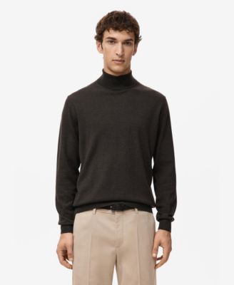 MANGO - Men's Merino Wool Turtleneck Sweater