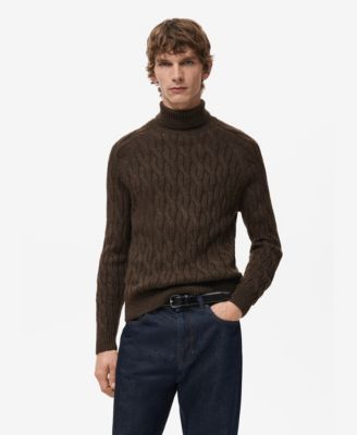 MANGO - Men's Turtleneck Knit Sweater