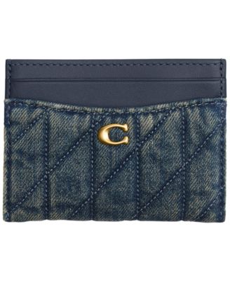 COACH - Quilted Loved Denim Essential Card Case