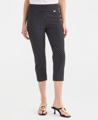 I.N.C. International Concepts - Women's Printed Pull-On Capri Pants