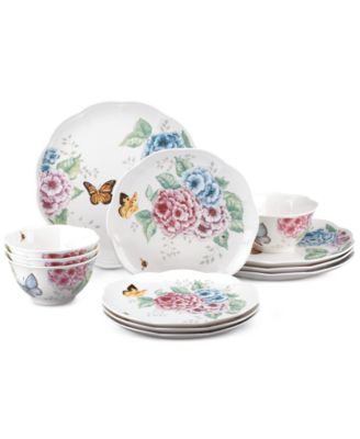 Lenox - Butterfly Meadow Hydrangea Collection 12-Pc. Dinnerware Set