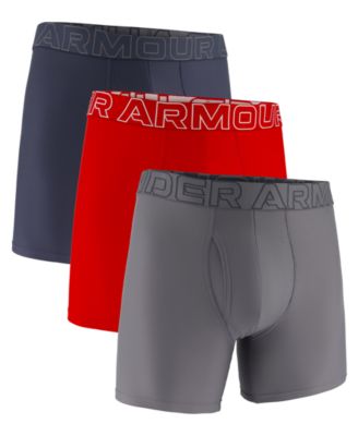 Under Armour - Men's Boxerjock Performance Tech Solid Boxer Briefs, 3-Pack