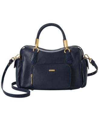 Brahmin - Micaela Rolled Handles Leather Satchel Bag