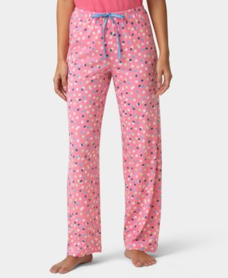 Hue - Women's Chalk Dot Printed Mid-Rise Pants