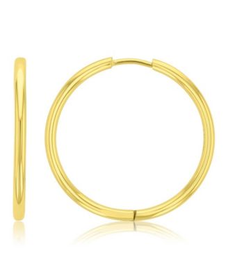 Roxy - Waterproof Yellow 28mm Hoop Earrings