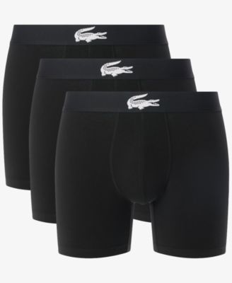 Lacoste - Men's Regular Fit Boxer Briefs, 3-Pack