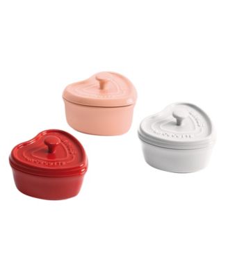 Staub - Stoneware 3-Pc. Mini Heart Cocotte Set