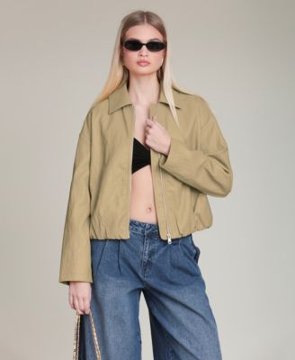 Avec Les Filles - Women's Draped Zip Jacket