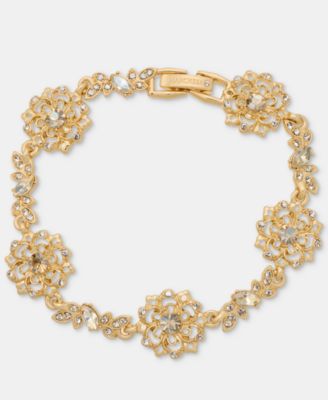 Marchesa - Crystal Flower Flex Bracelet