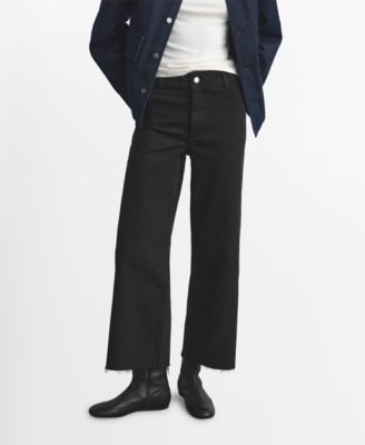 MANGO - Women's Catherin Culotte High-Rise Jeans