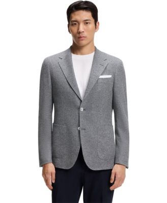 Hugo Boss - Men's Patterned Linen Blend Regular-Fit Blazer