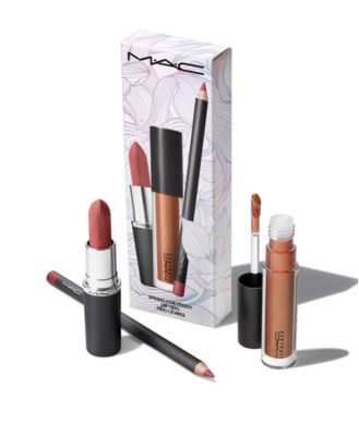3-Pc. Spring for Teddy Lip Trio MACXimal Matte, Lip Pencil and Lipglass Kit, First at Macy's  image