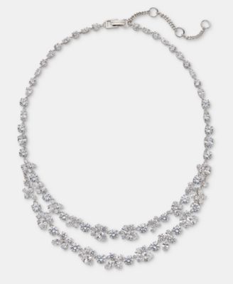 Givenchy - Cubic Zirconia Layered Statement Necklace, 16" + XX" extender