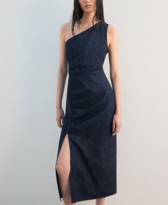 MANGO - Women's Asymmetric Denim Dress