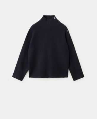 MANGO - Women's Buttons Perkins-Neck Sweater