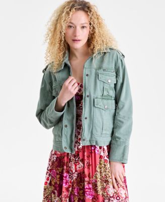 Free People - Women's Kali Snap-Front Washed Jacket
