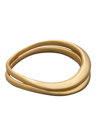 Donna Karan New York - 2-Pc. Gold-Tone Molten Bangle Bracelets Set