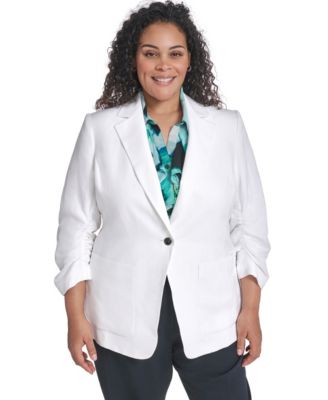 Calvin Klein - Plus Size Notch Collared Jacket