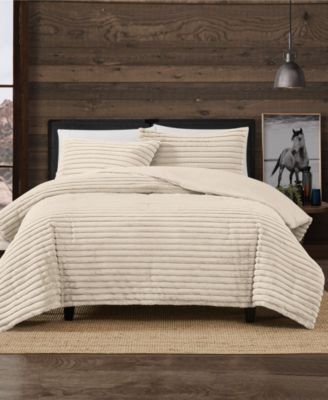 Channel Faux Fur 3-Pc. Comforter Set, Full/Queen image