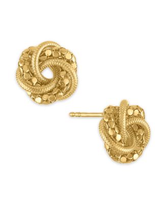 Macy's - Textured Bead Stud Earrings in 10k Gold