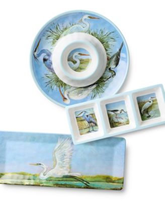 Coastal Birds Melamine 3-Pc. Hostess Set image