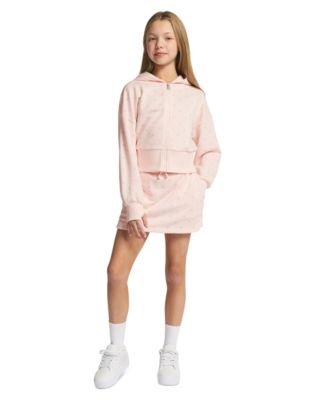 Calvin Klein - Girls' 7-16 Flocked Pull-On Skort