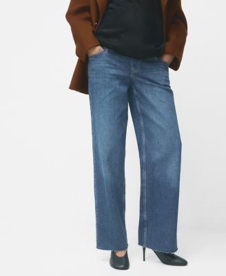 MANGO - Women's Wide Leg Maternity Jeans