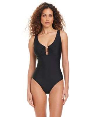 Beyond Control - Women's Center Front Hardware One Piece Swimsuit