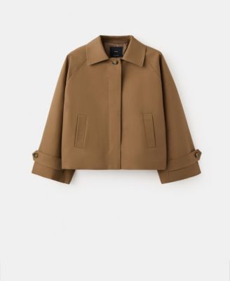 MANGO - Women's Oversized Short Trench Coat