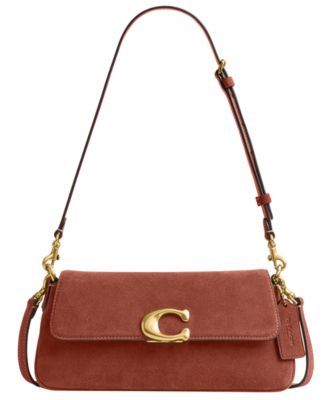 COACH - Suede Jet Leather Small Shoulder Bag