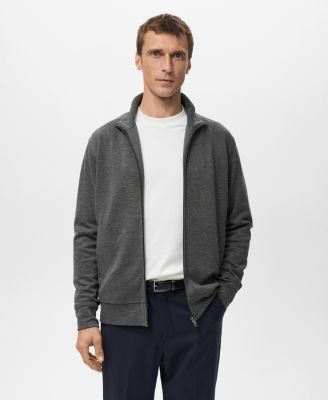 MANGO - Men's Regular-Fit Zip-Up Hoodie