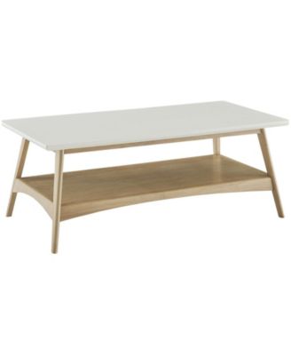 Madison Park - Parker 48" W Mid-Century Coffee Table with Storage Shelf