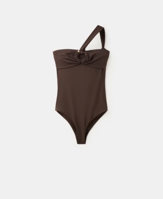 MANGO - Women's Asymmetrical Hoop Swimsuit