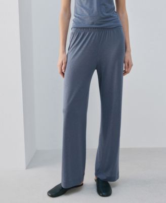 MANGO - Women's Basic Long Lyocell Trousers