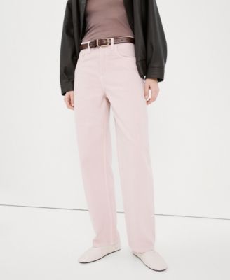 MANGO - Women's High-Waisted Barrel Jeans