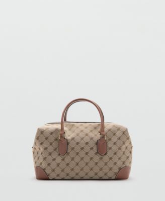 MANGO - Women's Logo-Print Bowling Bag