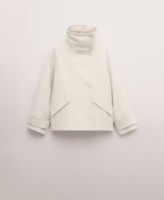 MANGO - Women's Pockets Funnel Neck Parka