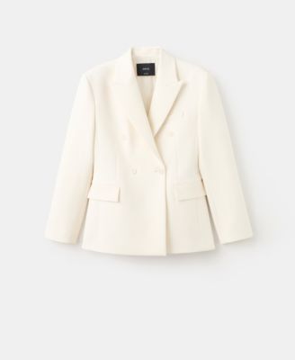 MANGO - Women's Fitted Double-Breasted Blazer
