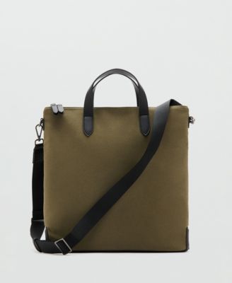 MANGO - Men's Cotton Adjustable Strap Tote Bag