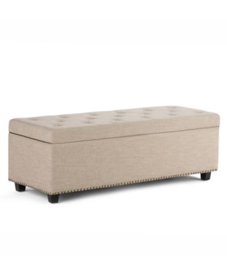 Simpli Home - Hamilton Storage Ottoman