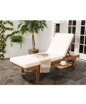 Safavieh - Jenne Outdoor Lounge with Side Table, Quick Ship