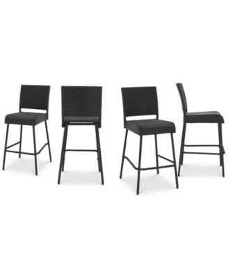 Noble House - Aldin Barstools (Set of 4), Quick Ship