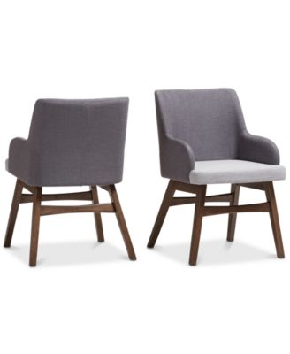 Baxton Studio - Gildyn Arm Chair (Set Of 2), Quick Ship