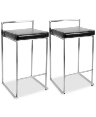 Lumisource - Fuji Counter Stool (Set of 2), Quick Ship