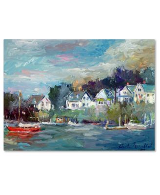 Trademark Global - Richard Wallich 'Dock' 24" x 32" Canvas Wall Art